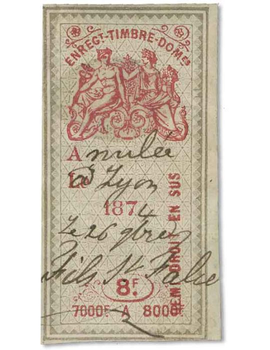 n° 183/197 obl. - Timbre FRANCE Fiscaux