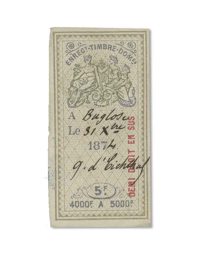 n° 183/197 obl. - Timbre FRANCE Fiscaux