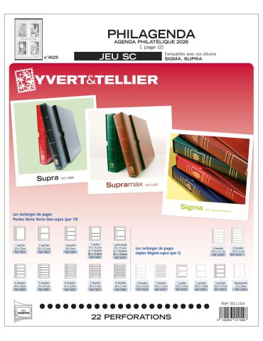 FRANCE PHILAGENDA SC : 2025-2 (JEUX AVEC POCHETTES)