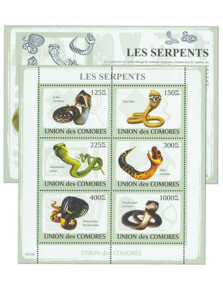 COMORES : Thématique (Les Serpents)