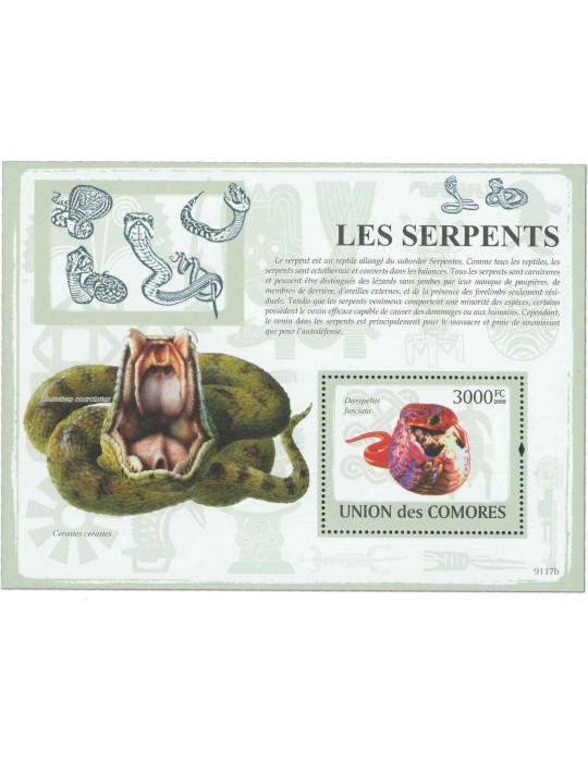 COMORES : Thématique (Les Serpents)