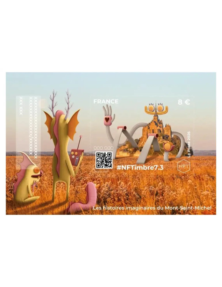 n° 9.1/9.4 - Timbre FRANCE Timbres Crypto (PACK NFTimbre7)