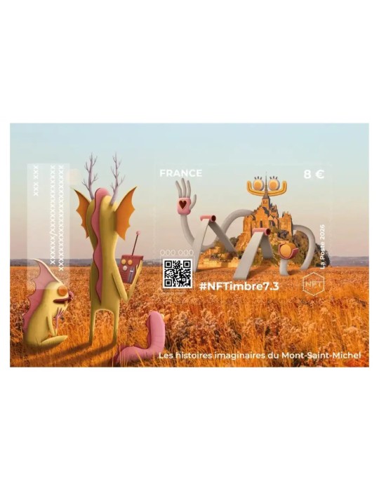 n° 9.1/9.4 - Timbre FRANCE Timbres Crypto (PACK NFTimbre7)