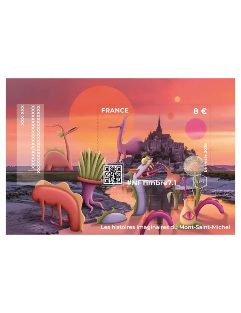 n° 9.1/9.4 - Timbre FRANCE Timbres Crypto (PACK NFTimbre7)