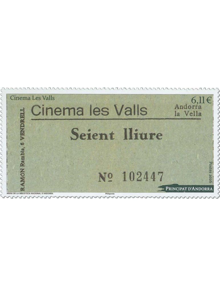 n° 939 - Timbre ANDORRE Poste (CINEMA LES VALLS)