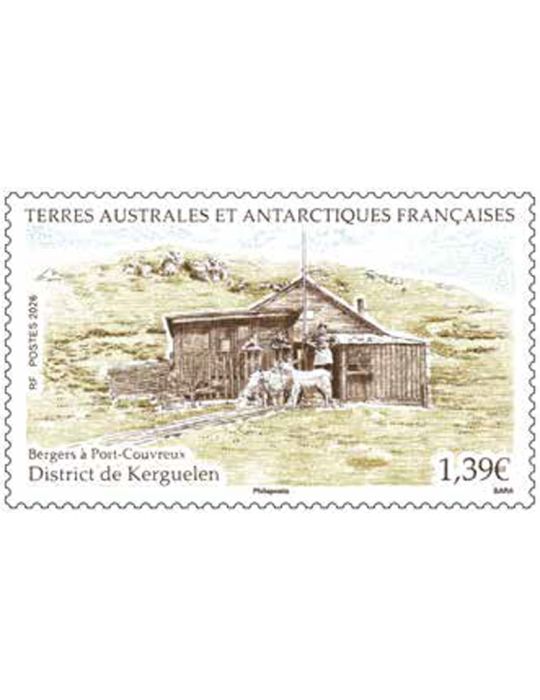 n° 1155 - Timbre TAAF Poste (BERGERS A PORT COUVREUX)