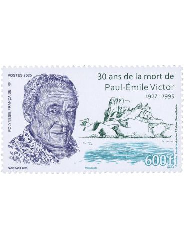 n° 1381- Timbre POLYNESIE Poste(30 ANS DE LA MORT DE PAUL EMILE VICTOR - 13 25 208)