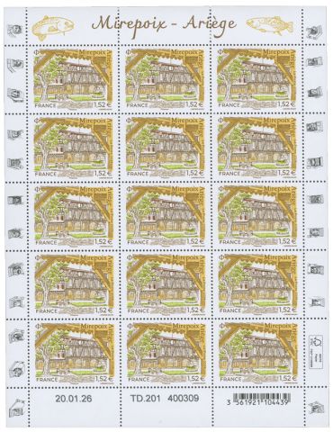 n° F214 - Timbre France Feuillets de France (n° 5966 / MIREPOIX)