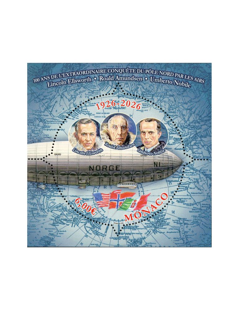 n° F3523 - Timbre MONACO Poste (CONQUETE DU POLE)
