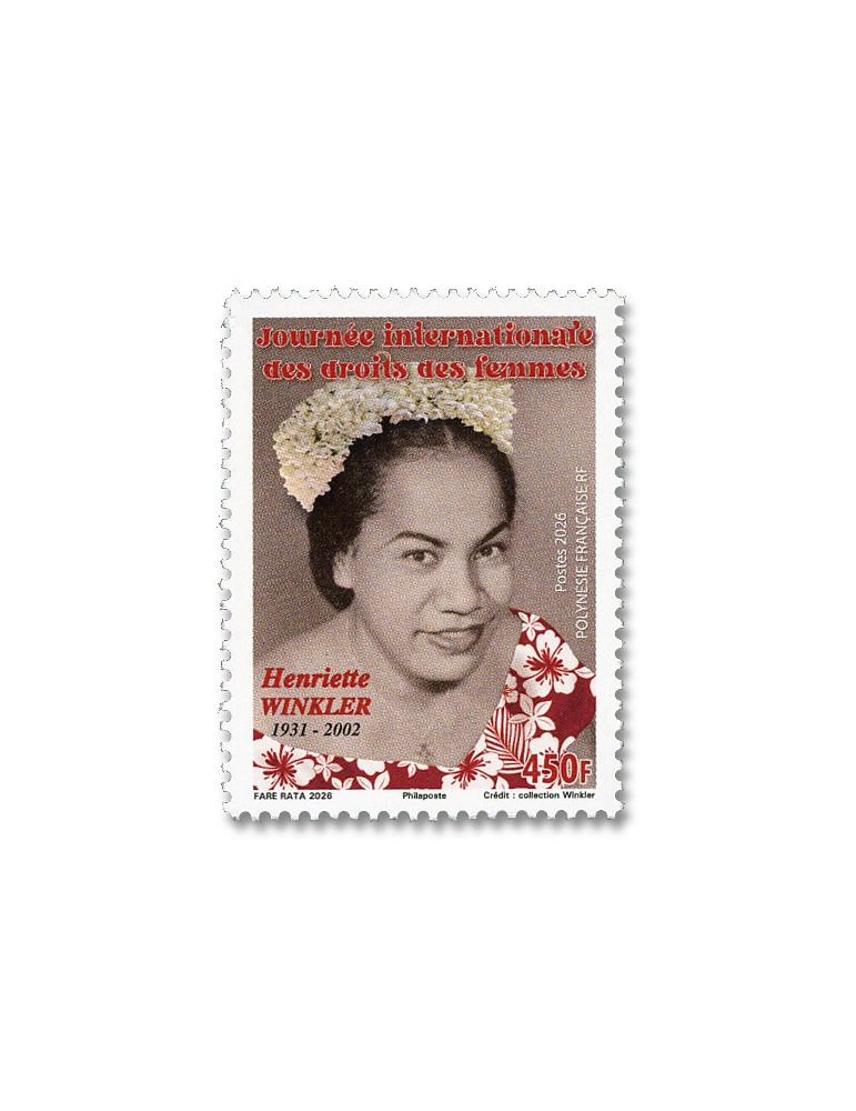n° 1386 - Timbre POLYNESIE Poste (JOURNEE DES DROITS DES FEMMES- 13_26_202)