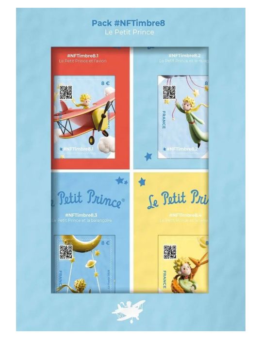 n° 10.1/10.4 - Timbre FRANCE Timbres Crypto (PACK NFTimbre8)