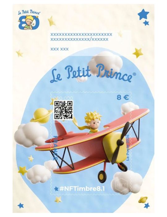 n° 10.1/10.4 - Timbre FRANCE Timbres Crypto (PACK NFTimbre8)