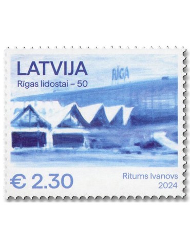 n° 1210 - Timbre LETTONIE Poste