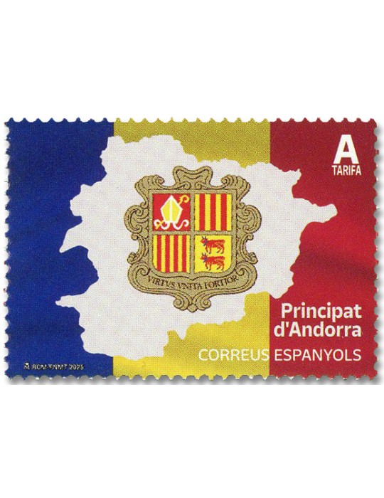 n° 555 - Timbre ANDORRE ESPAGNOL Poste