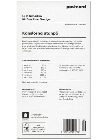 n° C3561 - Timbre SUEDE Carnets