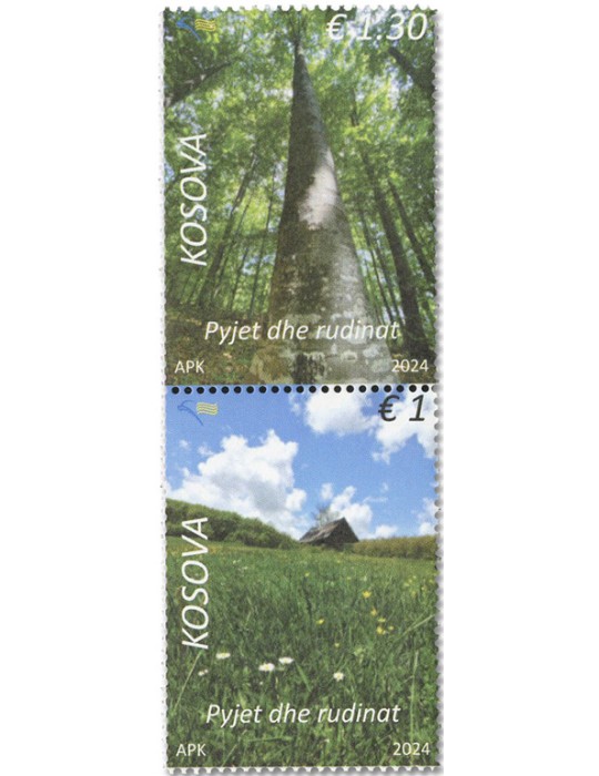 n° 491/492 - Timbre KOSOVO Poste