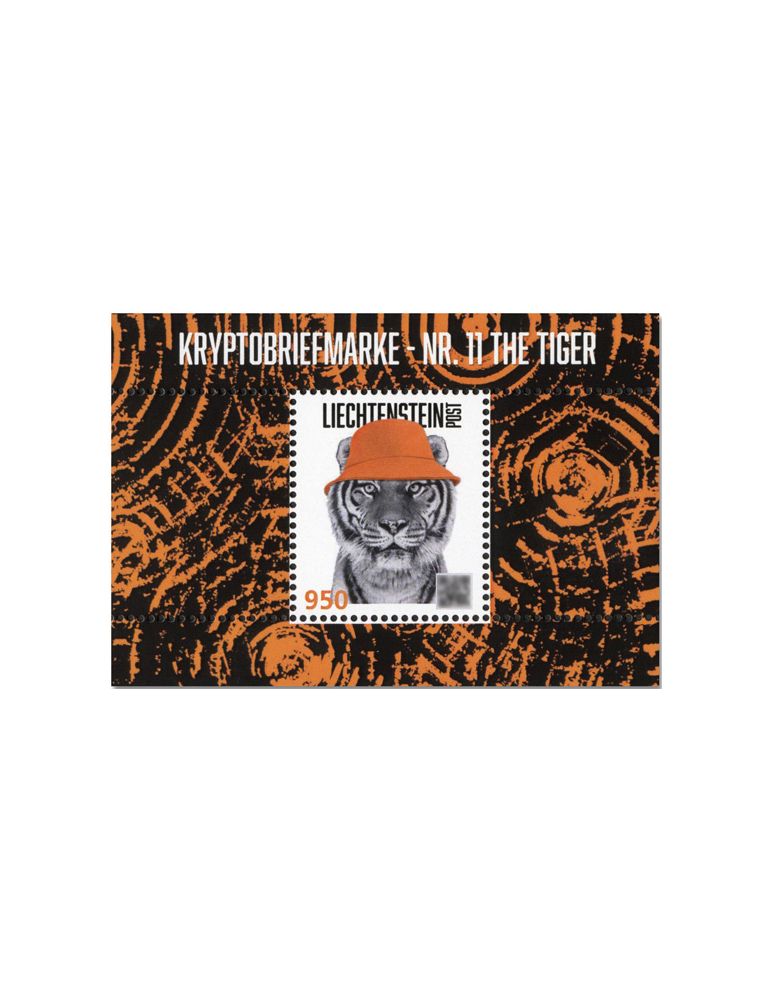 n° 25 - Timbre LIECHTENSTEIN Timbres Crypto