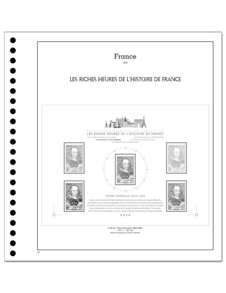 LES RICHES HEURES DE L´HISTOIRE DE FRANCE SC : 2026 (JEUX AVEC POCHETTES)