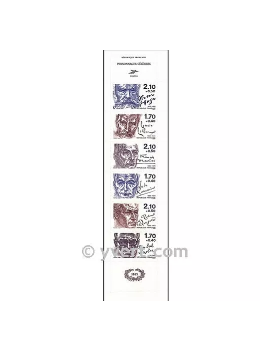 n° BC2360A - Timbre France Carnet Personnages célèbres