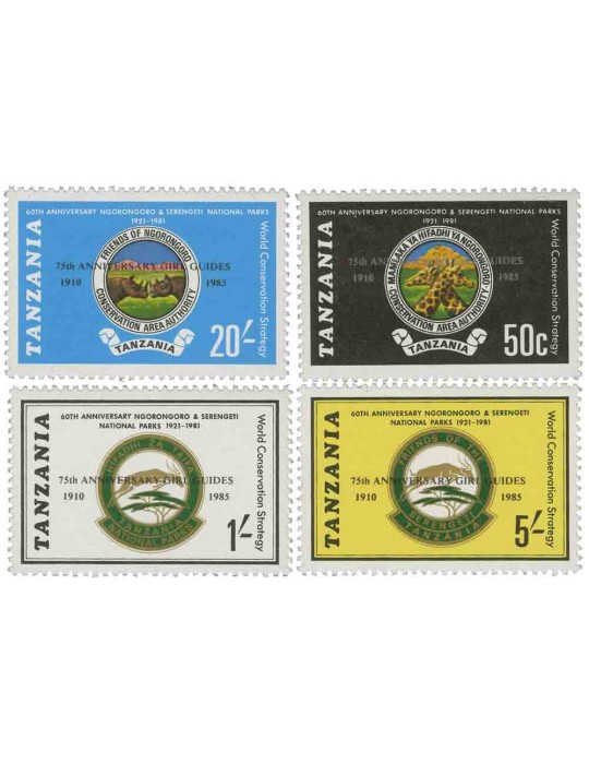 n° 271/274** - Timbre TANZANIE Poste