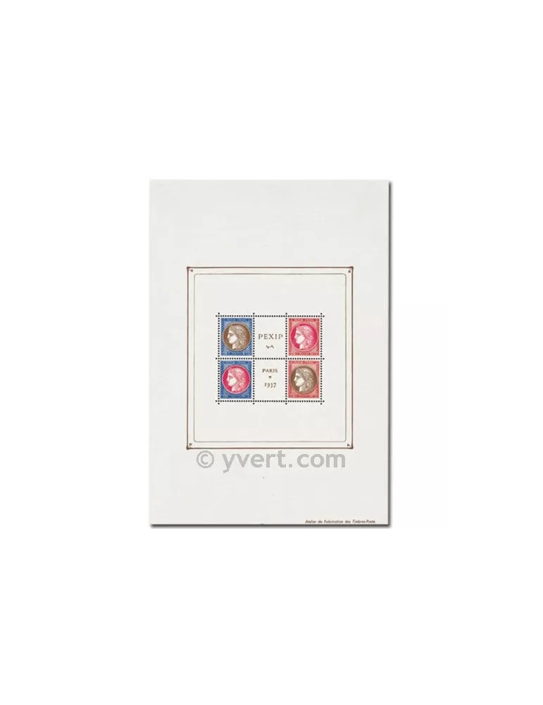 n° 3 - Timbre France Bloc et feuillets