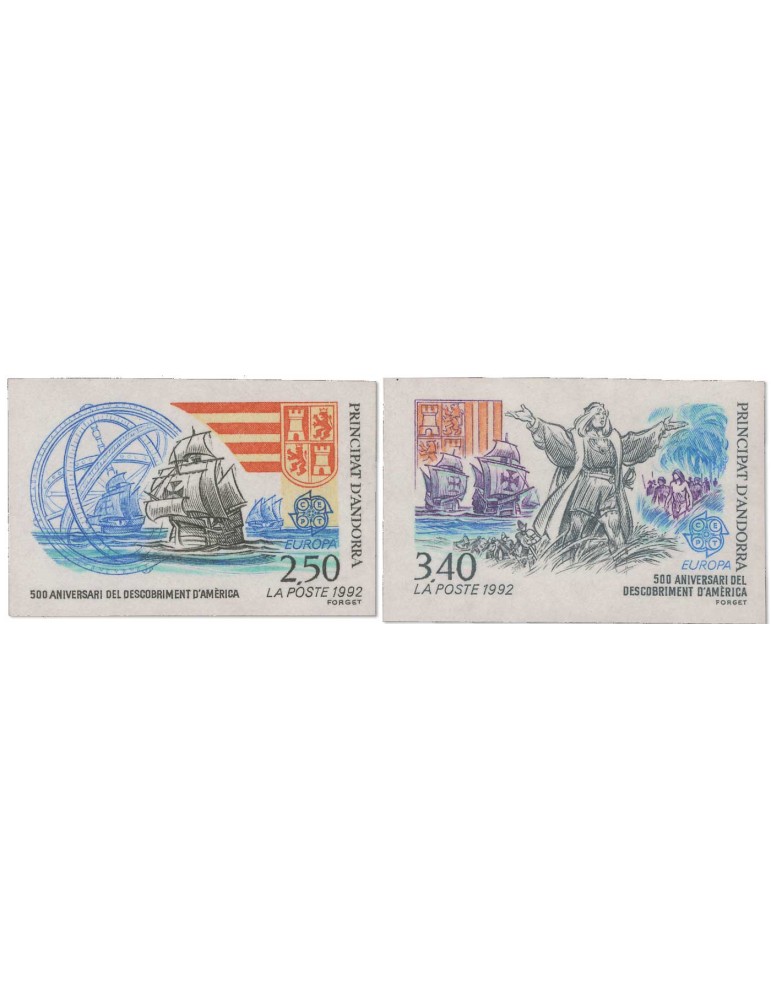 n° 416/417** ND - Timbre ANDORRE Poste