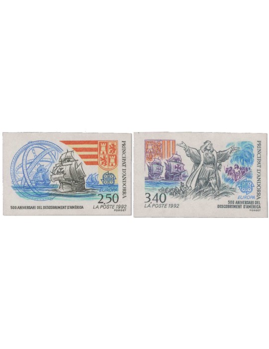 n° 416/417** ND - Timbre ANDORRE Poste
