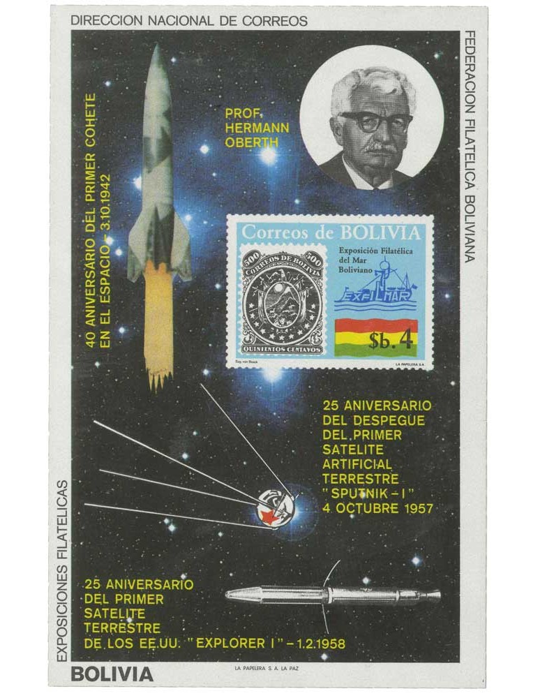 n° 102** - Timbre BOLIVIE Blocs Et Feuillets