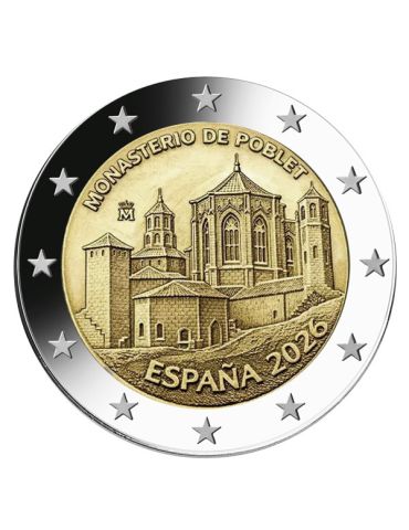 2 EURO COMMEMORATIVE 2026 : ESPAGNE (Monastère de Poblet)