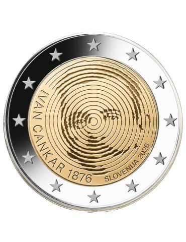 2 EURO COMMEMORATIVE 2026 : SLOVENIE (150ème anniversaire de la naissance de Ivan Cankar)