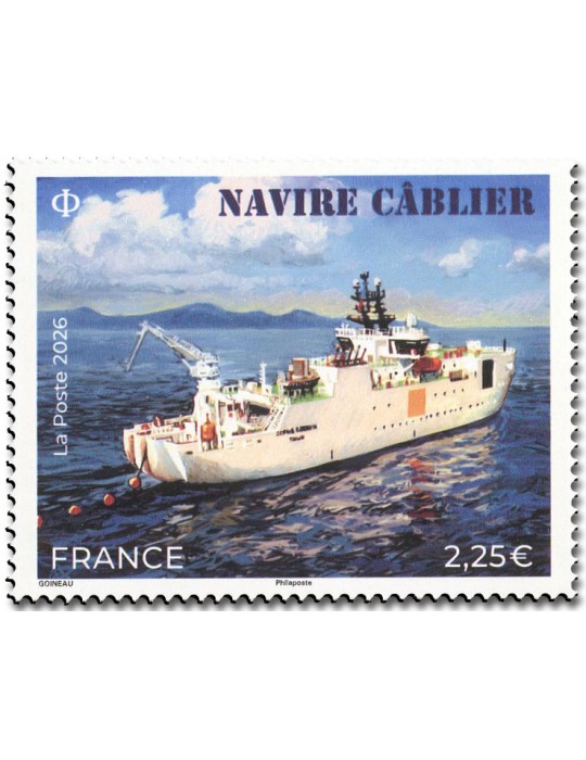 n° 5967 - Timbre FRANCE Poste (NAVIRE CABLIER - 11_26_012)