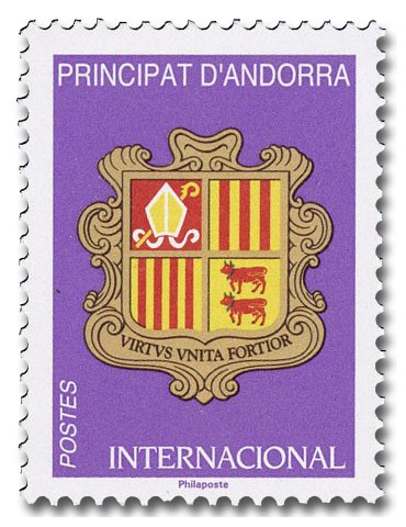 n° 944 - Timbre ANDORRE Poste (BLASON INTERNATIONAL - 14_26_001)