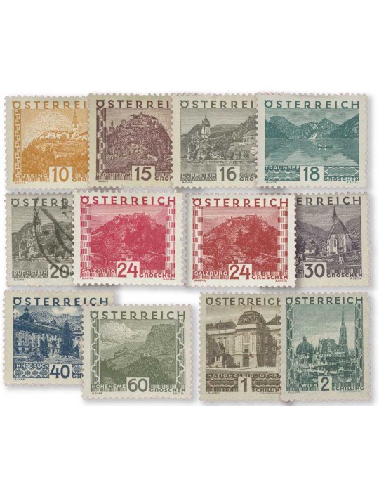 n° 378/389* - Timbre AUTRICHE Poste