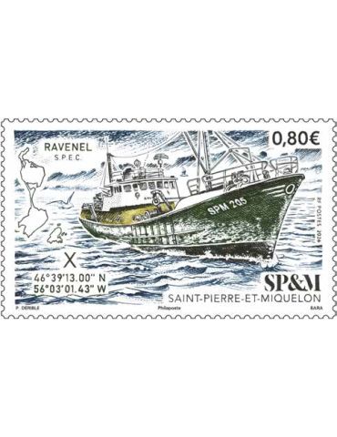 n° 1380 - Timbre Saint-Pierre et Miquelon Poste (RAVENEL S.P.E.C. - 12_26_054)