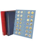 Album 2 EURO commémoratifs 2004-2024 : 2 Reliures Caravelle garnies des recharges 2 EURO (2004/2024)