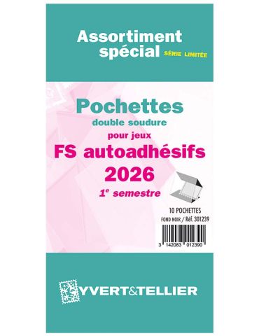 Assortiment de pochettes (double soudure) : 2026 -1e sem. (Jeux Autoadhésifs)