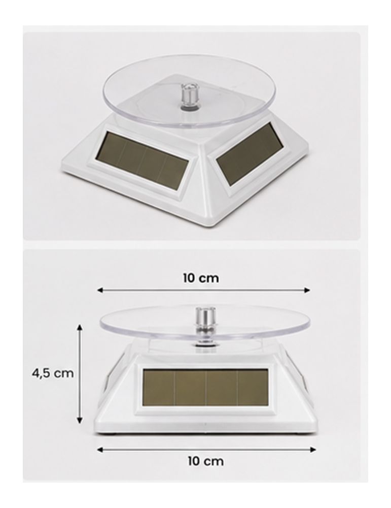 PLATEAU TOURNANT SOLAIRE : Argent - SAFE®