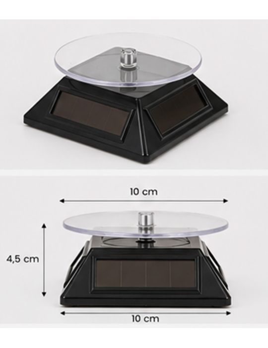 PLATEAU TOURNANT SOLAIRE : Noir - SAFE®