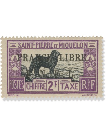 n° 55** et Taxe n° 56a* - Timbre SAINT-PIERRE ET MIQUELON Taxe 2
