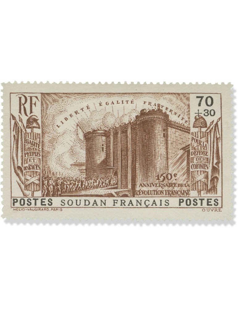 n° 105/109* - Timbre SOUDAN Poste
