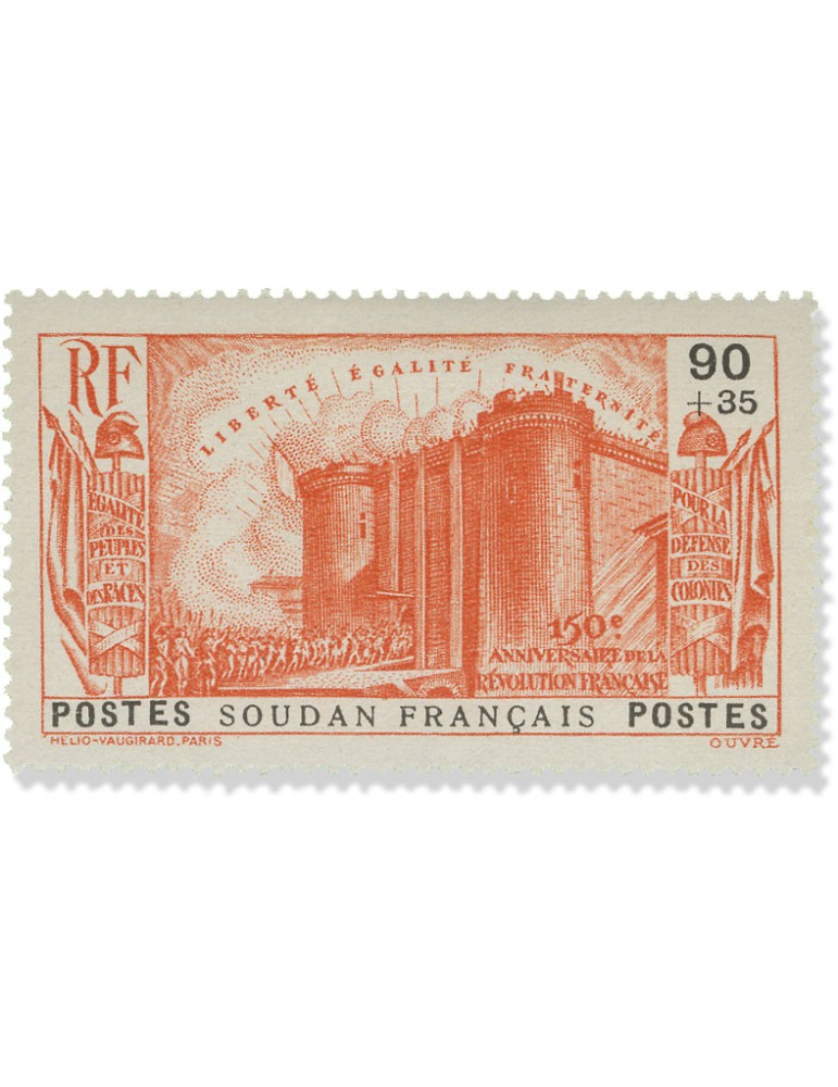 n° 105/109* - Timbre SOUDAN Poste