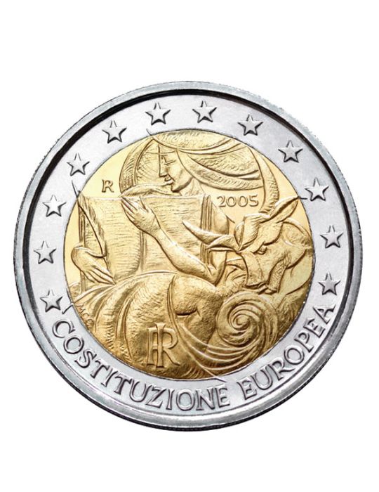 2 EURO COMMEMORATIVE 2005 : ITALIE (SIGNATURE DE LA CONSTITUTION)ITALIE 2 EUROEUR 2005