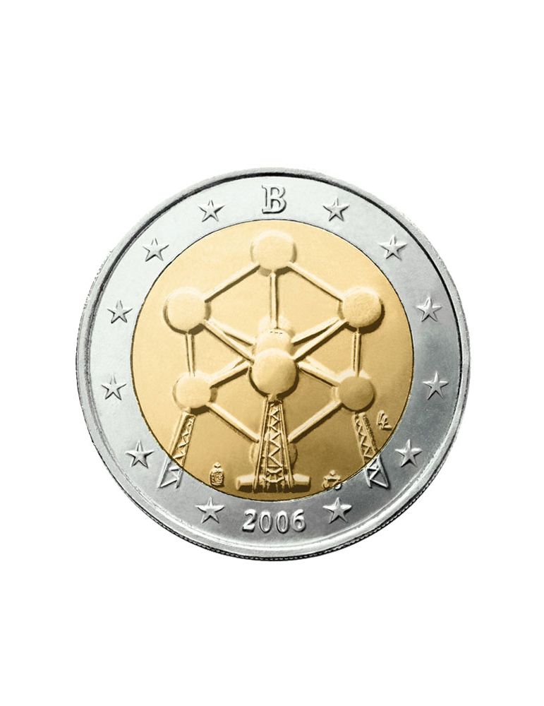 2 EURO COMMEMORATIVE 2006 : BELGIQUE (rénovation de l´atomium à Bruxelles)