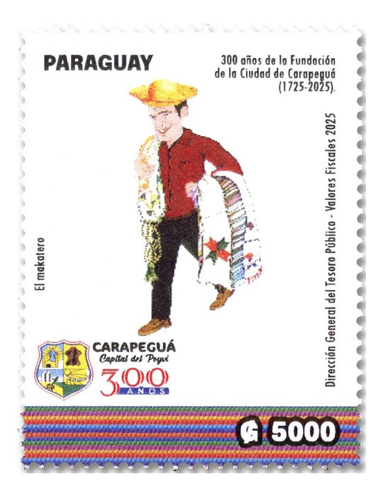 n° 3364 - Timbre PARAGUAY Poste