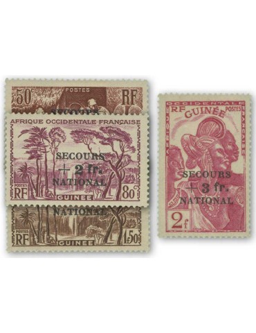 n° 172/175* - Timbre GUINEE Poste