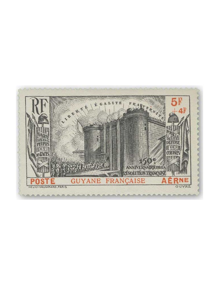 n° 19* - Timbre GUYANE Poste Aerienne