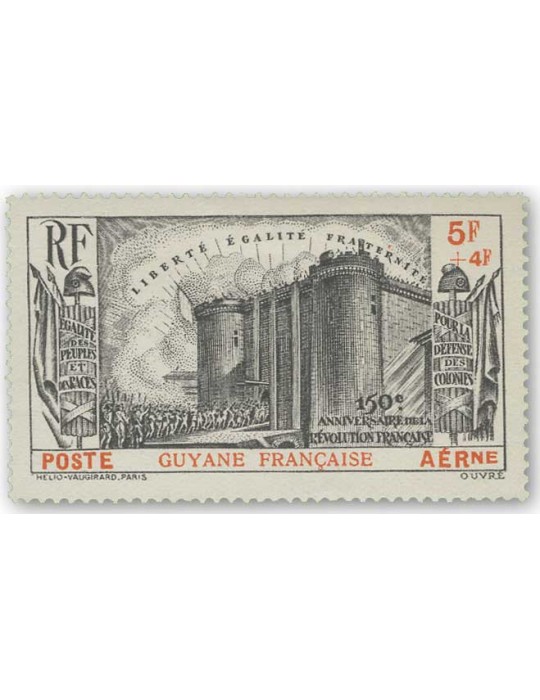 n° 19* - Timbre GUYANE Poste Aerienne