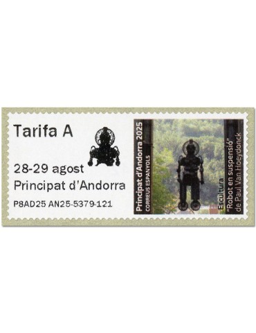 n° 8a - Timbre ANDORRE ESPAGNOL Timbres de distributeurs
