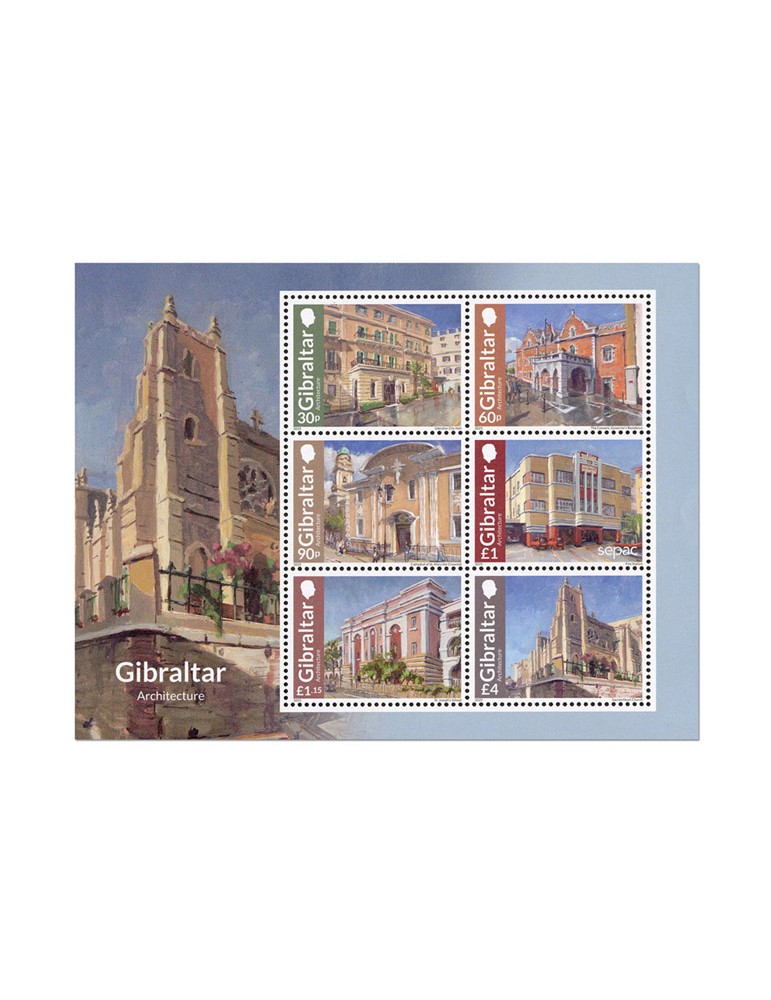 n° 2208/2209 (5 valeurs) - Timbre GIBRALTAR Poste
