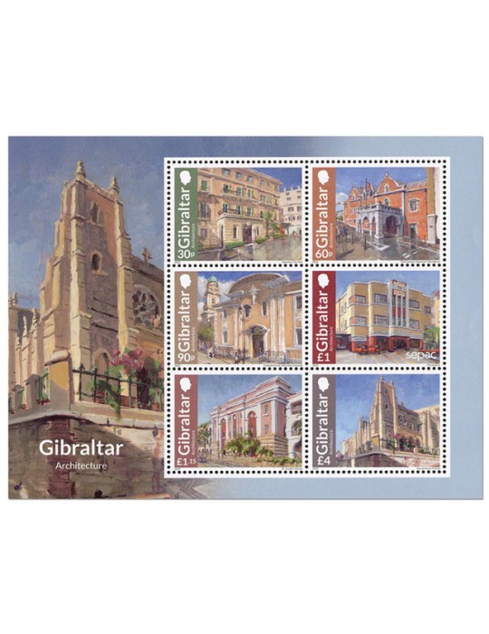 n° 2208/2209 (5 valeurs) - Timbre GIBRALTAR Poste